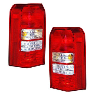 Replace® - Black Factory Tail Lights
