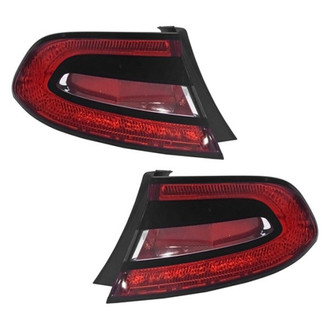 Replace® - Black LED Tail Lights