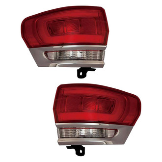 Replace® - Driver and Passenger Side Outer Replacement Tail Lights (CAPA Certified)