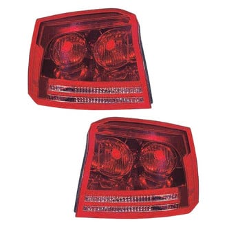 Replace® - Driver and Passenger Side Replacement Tail Light Lens and Housings (Value Line)