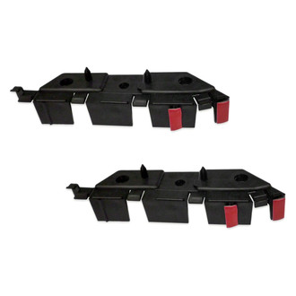 Replace® - Front Outer Driver and Passenger Side Bumper Cover Side Support Set (CAPA Certified)
