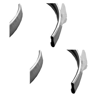 Replace® - Front Driver and Passenger Side Bumper Impact Strip Set (Standard Line)