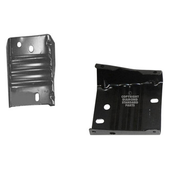 Replace® - Front Driver and Passenger Side Bumper Isolator Bracket Set (Diamond Standard Line)