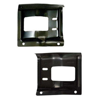 Replace® - Front Driver and Passenger Side Bumper Mounting Plate Set (Diamond Standard Line)