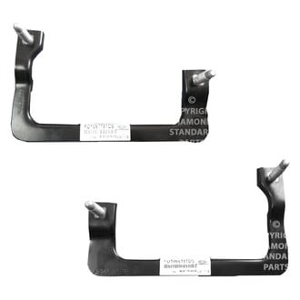 Replace® - Front Driver and Passenger Side Bumper Stud Plate Bracket Set (Diamond Standard Line)