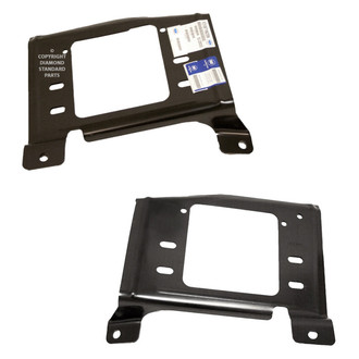 Replace® - Front Inner Driver and Passenger Side Bumper Bar Bracket Set (CAPA Certified)