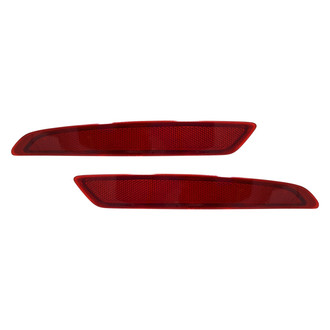 Replace® - Rear Driver and Passenger Side Bumper Reflector Set (CAPA Certified)