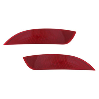Replace® - Rear Driver and Passenger Side Bumper Reflector Set (CAPA Certified)
