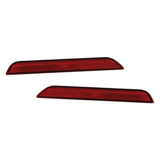 Replace® - Rear Driver and Passenger Side Bumper Reflector Set (CAPA Certified)
