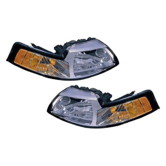 Replace® - Driver and Passenger Side Replacement Headlight Set Lens and Housing (Value Line)