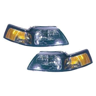 Replace® - Driver and Passenger Side Replacement Headlight Set Lens and Housing (Value Line)