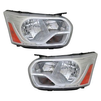 Replace® - Driver and Passenger Side Replacement Headlight Set (CAPA Certified)