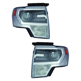 Replace® - Driver and Passenger Side Replacement Headlight Set Lens and Housing (CAPA Certified)