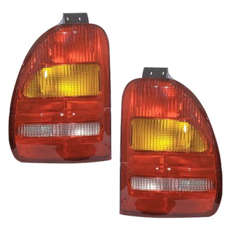 Replace® - Driver and Passenger Side Replacement Tail Light Lens and Housings (Value Line)