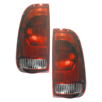 Replace® - Driver and Passenger Side Replacement Tail Light Lens and Housings (CAPA Certified)