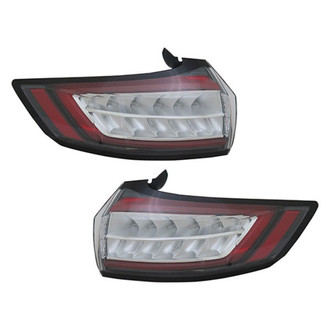 Replace® - Driver and Passenger Side Outer Replacement Tail Lights (CAPA Certified)