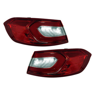 Replace® - Black Factory Tail Lights