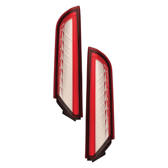 Replace® - Driver and Passenger Side Upper Replacement Tail Lights (Standard Line)