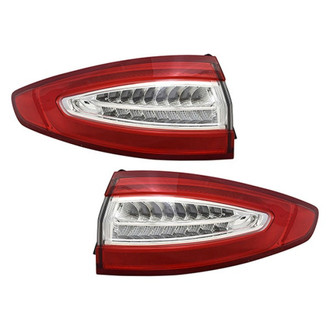 Replace® - Driver and Passenger Side Outer Replacement Tail Lights (CAPA Certified)