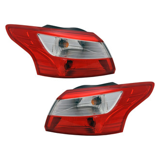 Replace® - Driver and Passenger Side Outer Replacement Tail Lights (CAPA Certified)