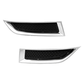 Replace® - Front Upper Outer Driver and Passenger Side Fog Light Cover Set (Standard Line)