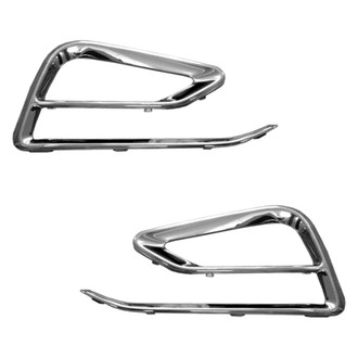 Replace® - Front Outer Driver and Passenger Side Fog Light Trim Set (Standard Line)