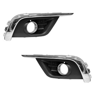 Replace® - Front Driver and Passenger Side Fog Light Bezel Set (Standard Line)