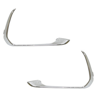 Replace® - Front Driver and Passenger Side Fog Light Trim Ring Set (Standard Line)
