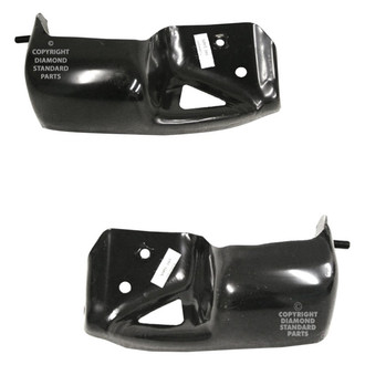 Replace® - Front Outer Driver and Passenger Side Bumper Bar Bracket Set (Diamond Standard Line)