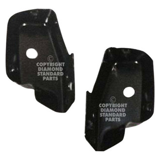Replace® - Front Driver and Passenger Side Bumper Bar Extension Bracket Set (Diamond Standard Line)