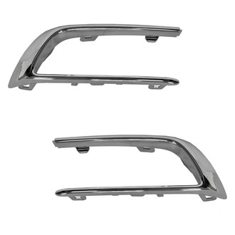Replace® - Rear Driver and Passenger Side Bumper Cover Molding Set (Standard Line)