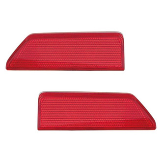 Replace® - Rear Driver and Passenger Side Bumper Reflector Set (CAPA Certified)