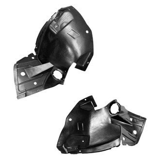 Replace® - Front Driver and Passenger Side Fender Liner Front Section Set (Standard Line)