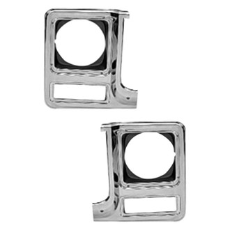 Replace® - Driver and Passenger Side Headlight Bezel Set (Standard Line)