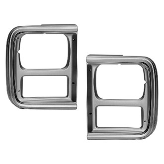 Replace® - Driver and Passenger Side Headlight Bezel Set (Standard Line)