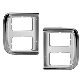 Replace® - Driver and Passenger Side Headlight Bezel Set (Standard Line)