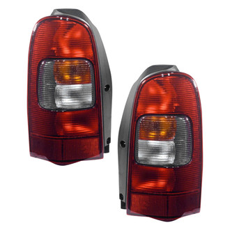 Replace® - Black Factory Tail Lights