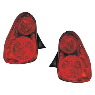 Replace® - Black Factory Tail Lights
