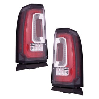 Replace® - Black Fiber Optic Tail Lights