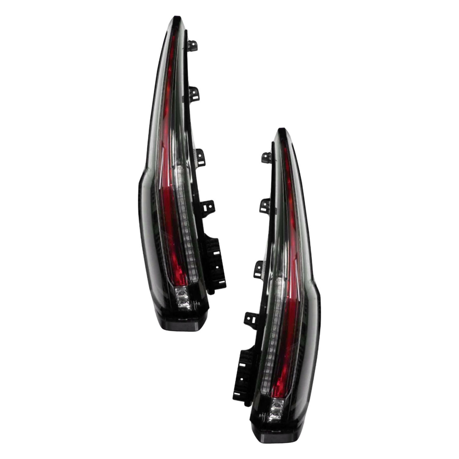 Cadillac Escalade Black & Smoked Tail Lights - Custom, LED | CARiD