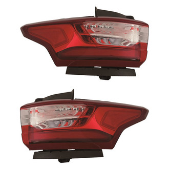 Replace® - Driver and Passenger Side Outer Replacement Tail Lights (CAPA Certified)
