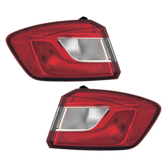 Replace® - Driver and Passenger Side Outer Replacement Tail Lights (CAPA Certified)