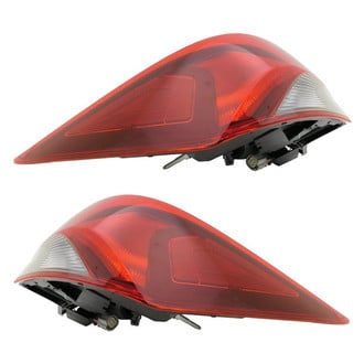 Replace® - Black Factory Tail Lights