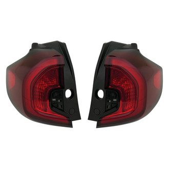 Replace® - Black LED Tail Lights