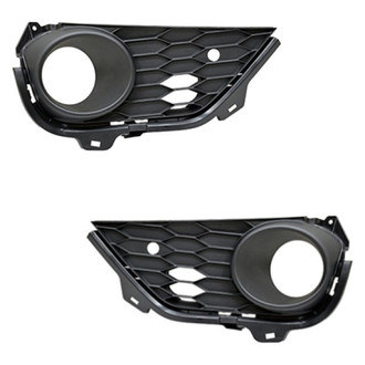 Replace® - Front Lower Driver and Passenger Side Bumper Grille Set (Standard Line)