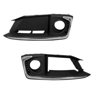 Replace® - Front Driver and Passenger Side Fog Light Bezel Set (Standard Line)