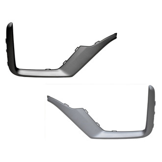 Replace® - Front Driver and Passenger Side Bumper Cover Molding Set (CAPA Certified)