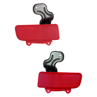 Replace® - Rear Driver and Passenger Side Bumper Reflector Set (CAPA Certified)