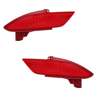 Replace® - Rear Driver and Passenger Side Bumper Reflector Set (CAPA Certified)