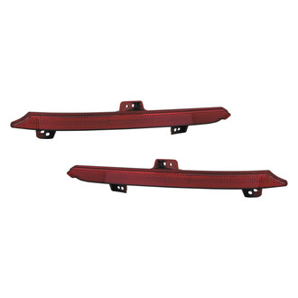 Replace® - Rear Driver and Passenger Side Bumper Reflector Set (CAPA Certified)
